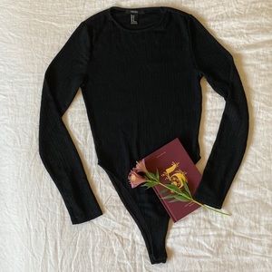 Sparkly Ribbed Bodysuit